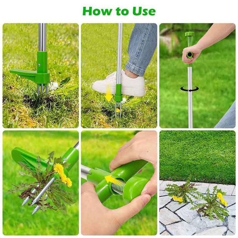 Long Handle Multifunctional Garden Weed Puller