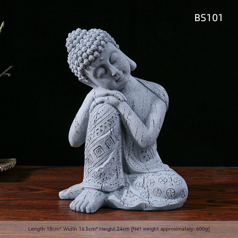 Resin Zen Buddha Garden Statue