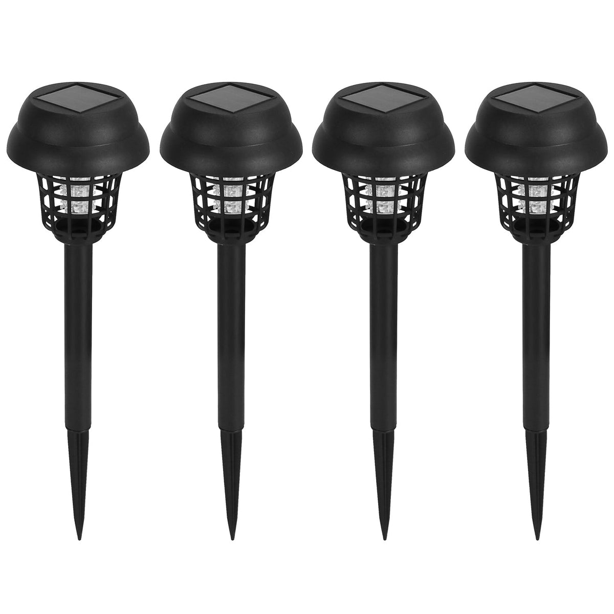 4-Pack Solar Mosquito Zapper Torch Lights