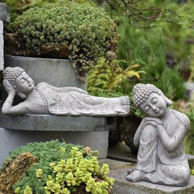 Resin Zen Buddha Garden Statue