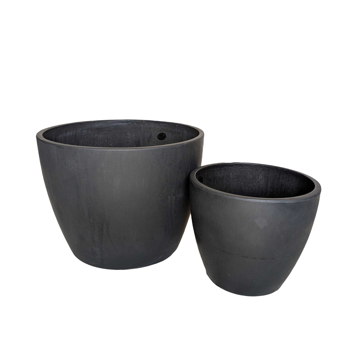 Black and Terracotta Eco Plant Pots