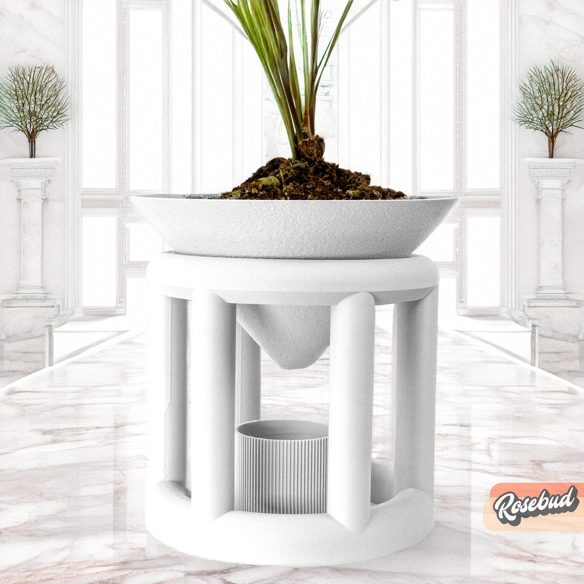 Conduit Plant Stand with Catch