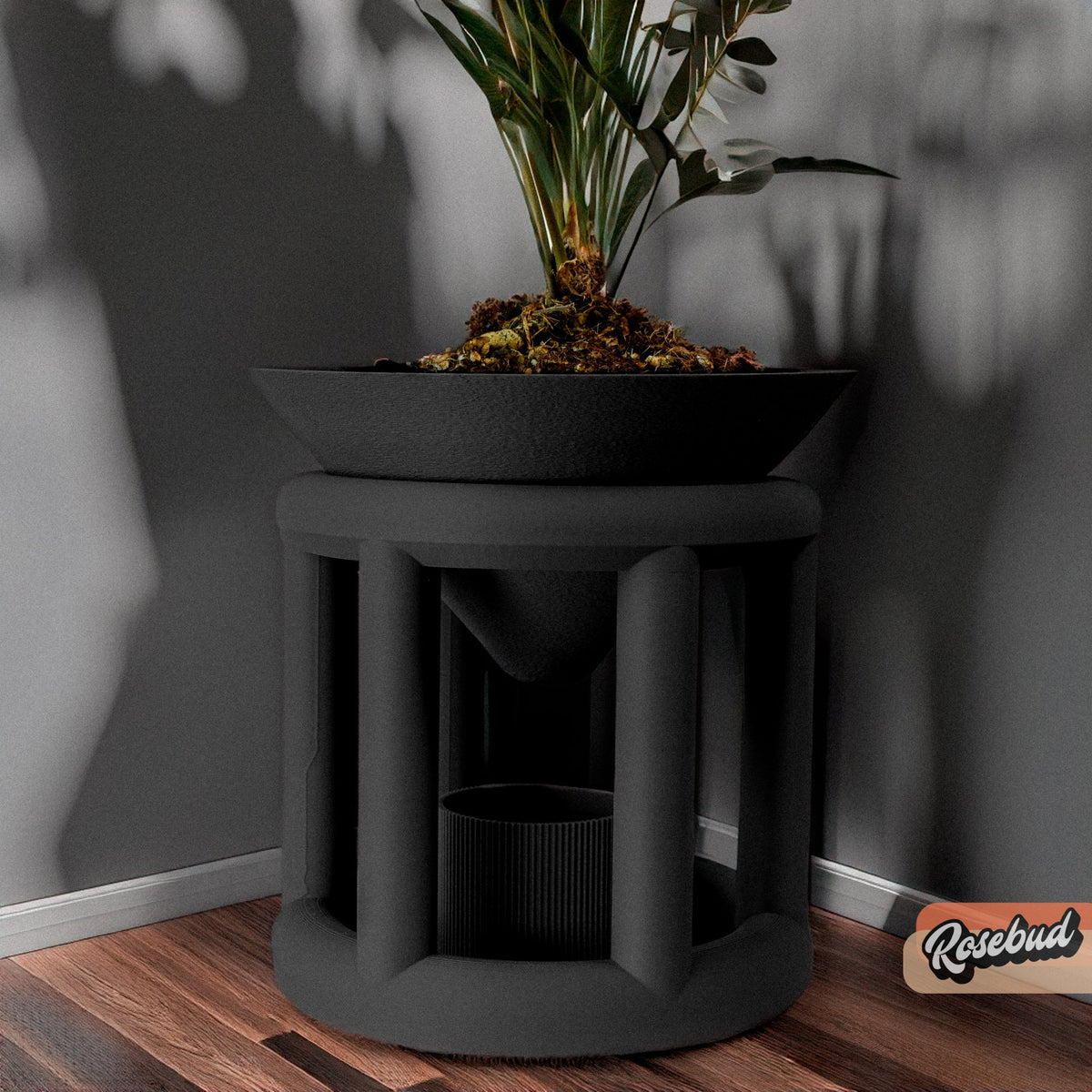 Conduit Plant Stand with Catch