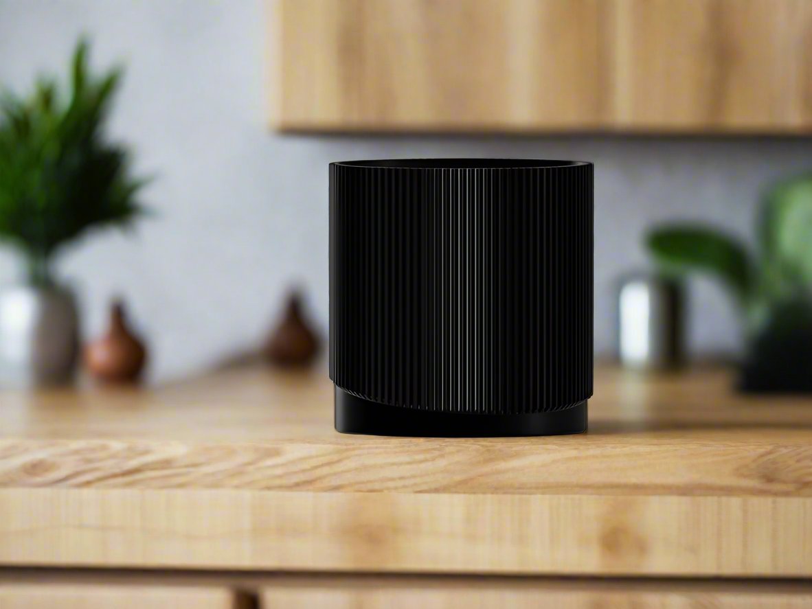 Mid-Century Ribbed 3D Printed Planter