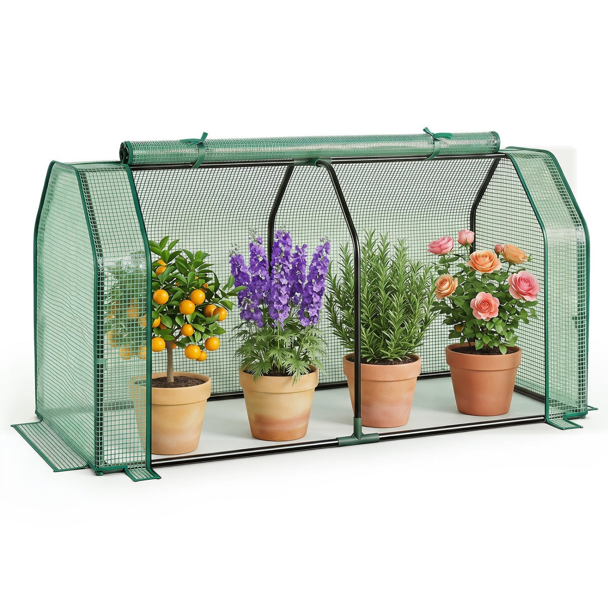 Portable Mini Greenhouse with PE Cover