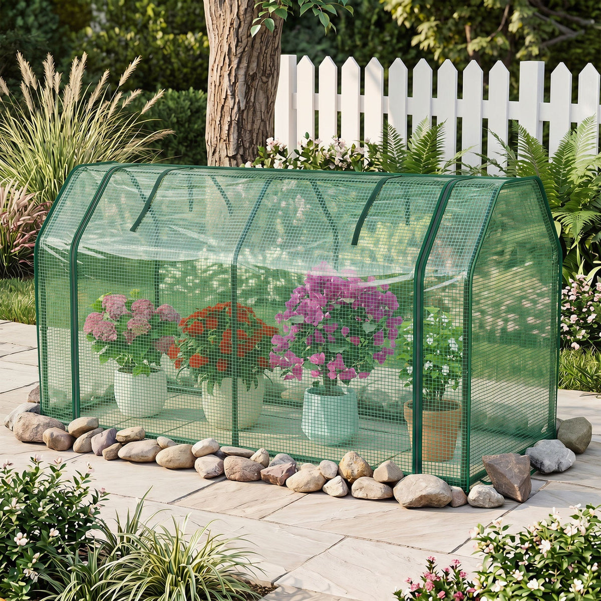 Portable Mini Greenhouse with PE Cover