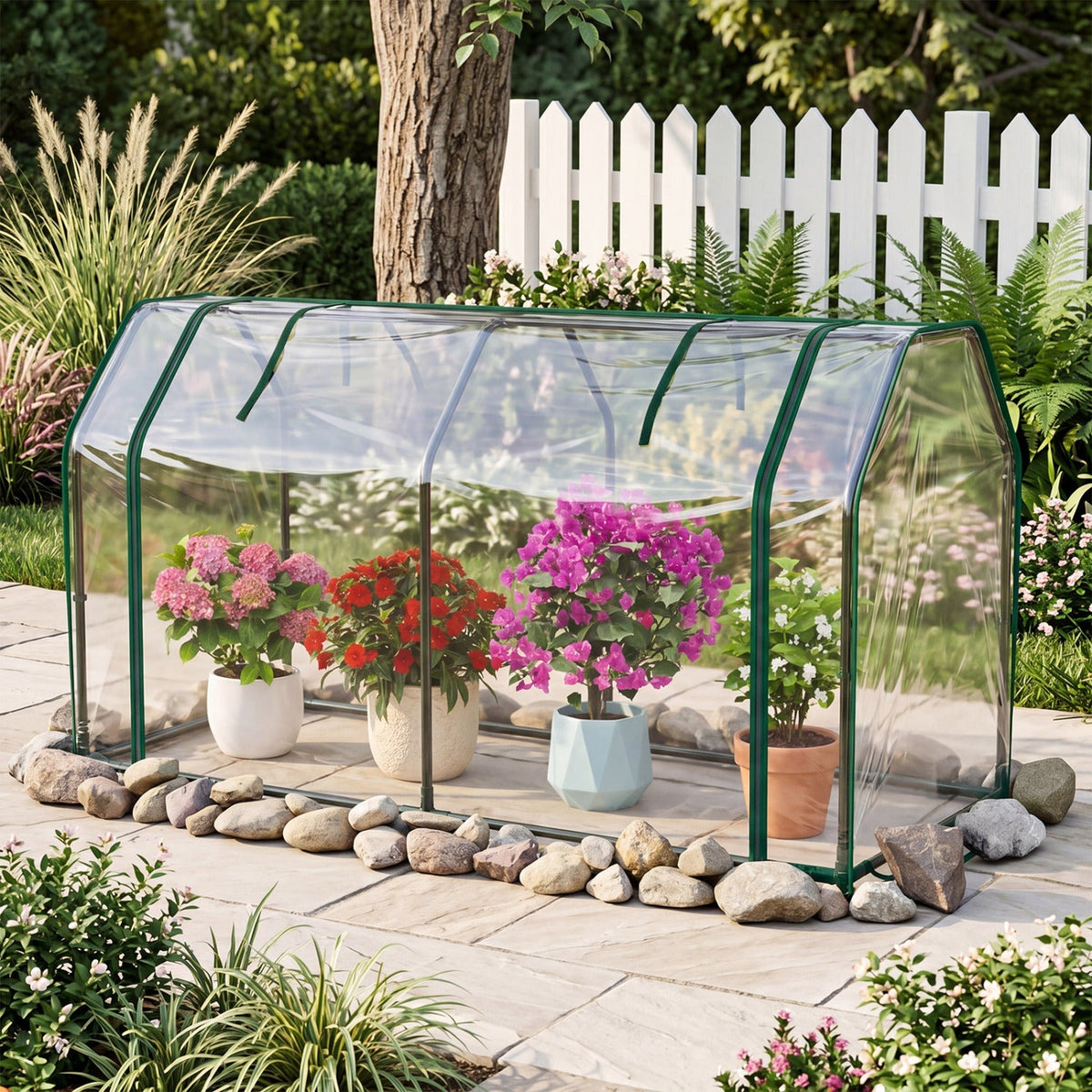 Portable Mini Greenhouse with PE Cover