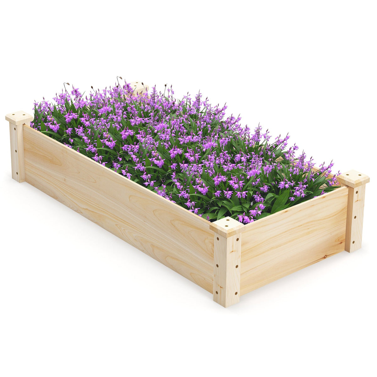 Fir Wood Raised Garden Bed Planter Box