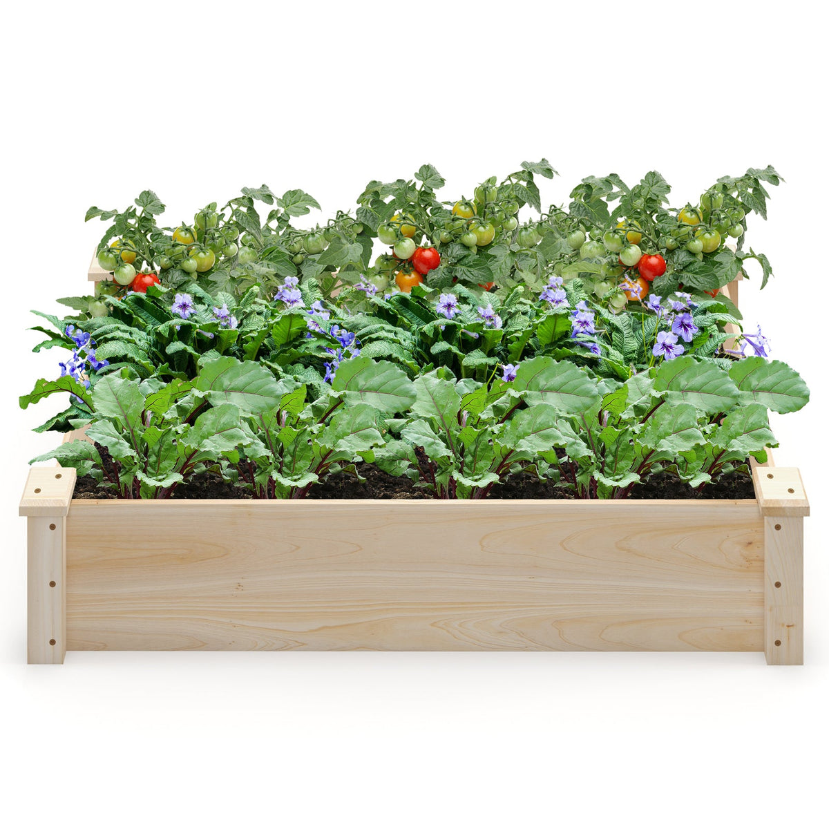 Fir Wood Raised Garden Bed Planter Box