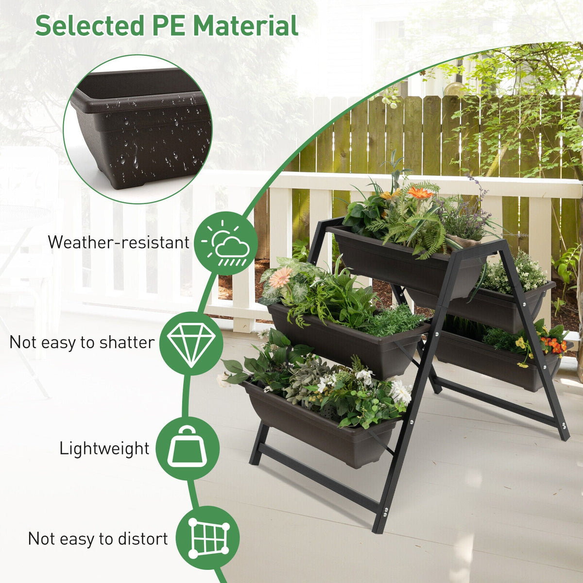 3-Tier Vertical Raised Garden Bed
