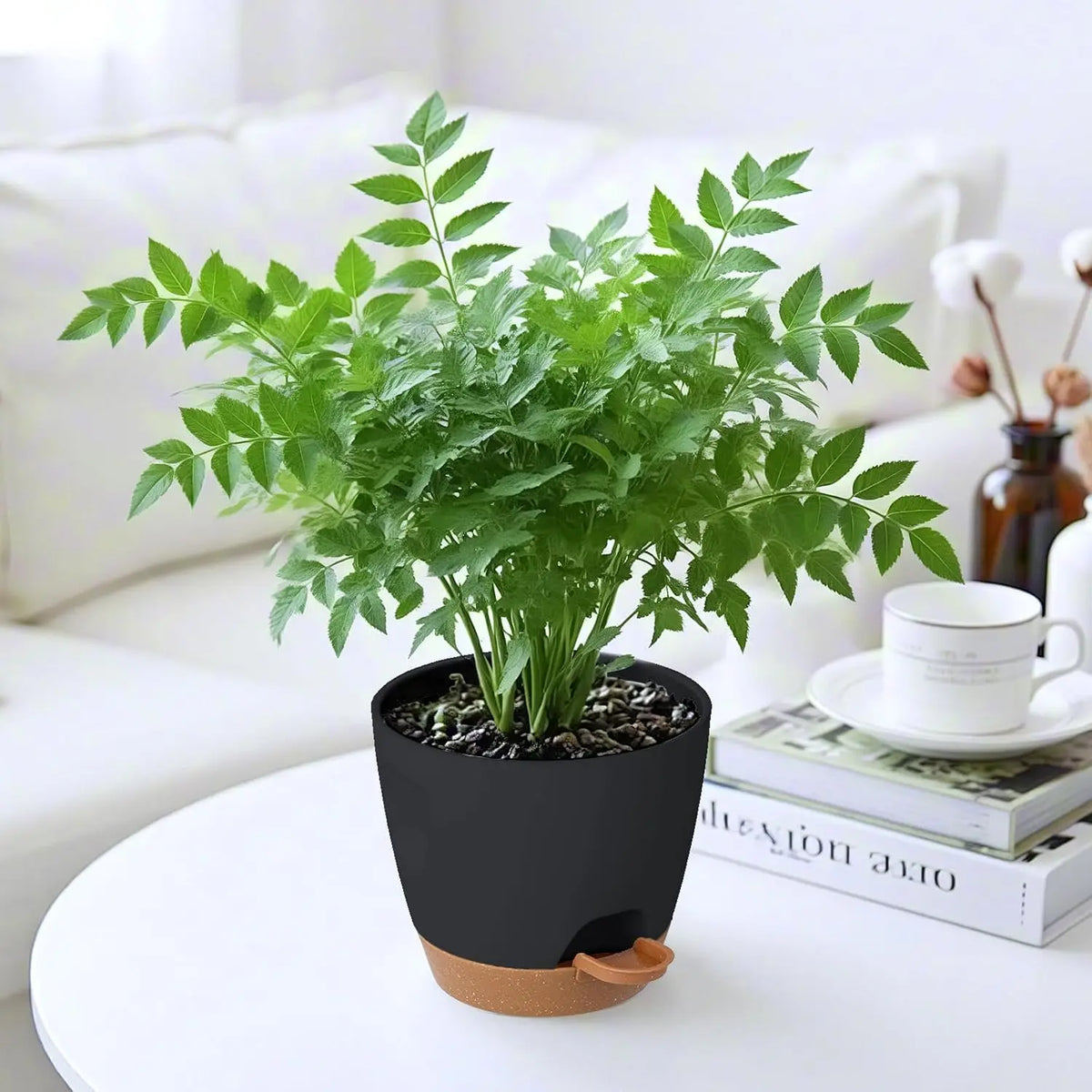 5-Pack Self-Watering Plant Pots with Drainage