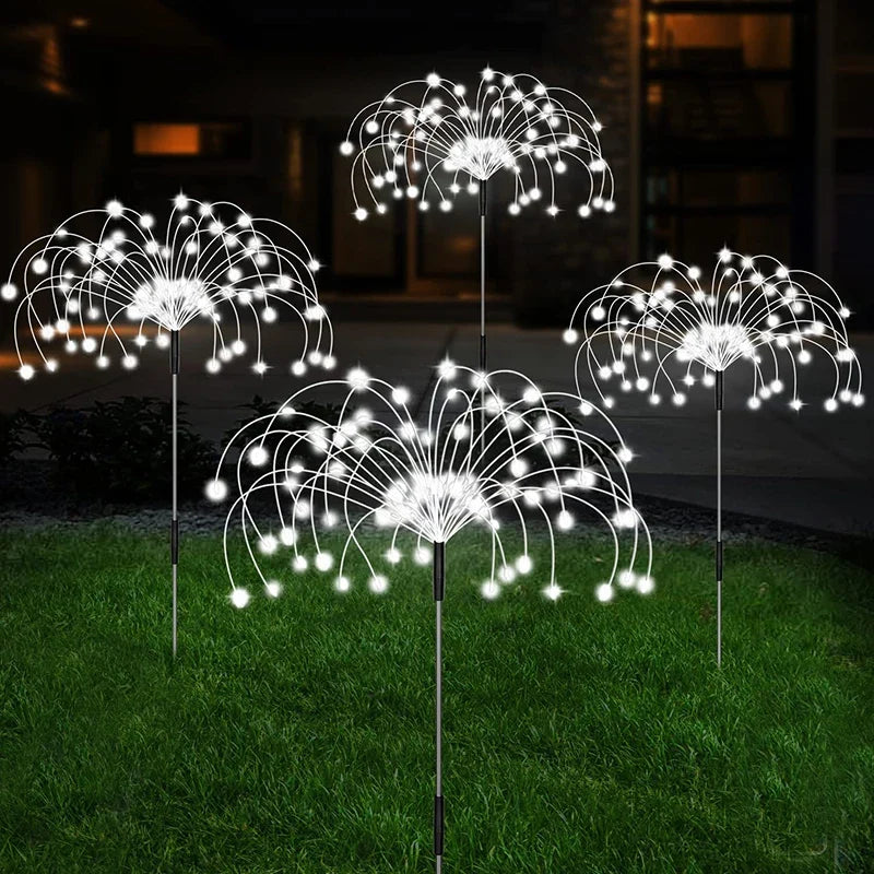 Solar Firework LED Stake Lights