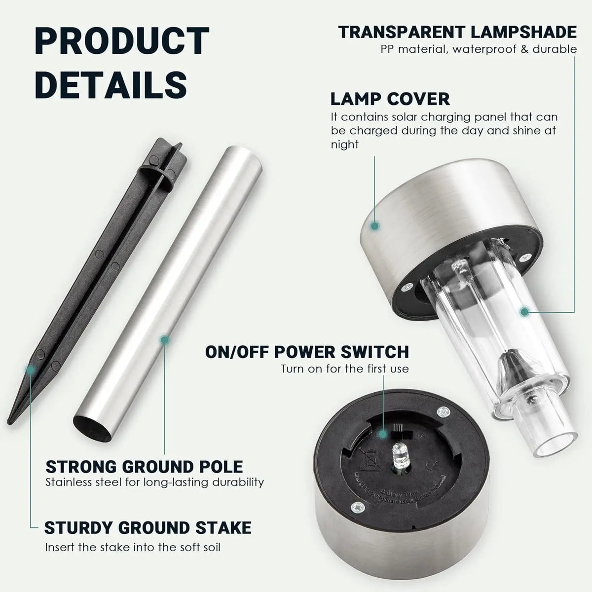 Solar Outdoor Garden LED Landscape Light