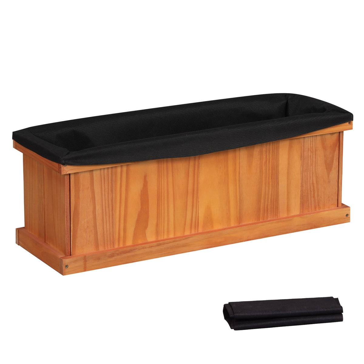 Wooden Raised Garden Bed with Liner