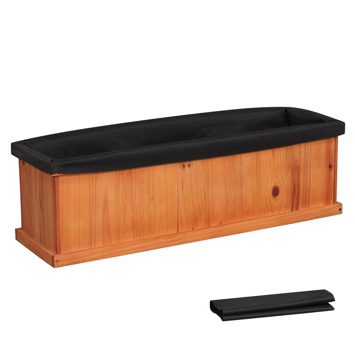 Wooden Raised Garden Bed with Liner