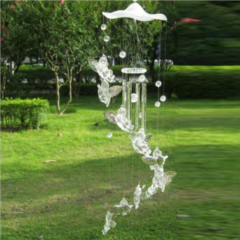 Butterfly Metal Wind Chime Garden Decor