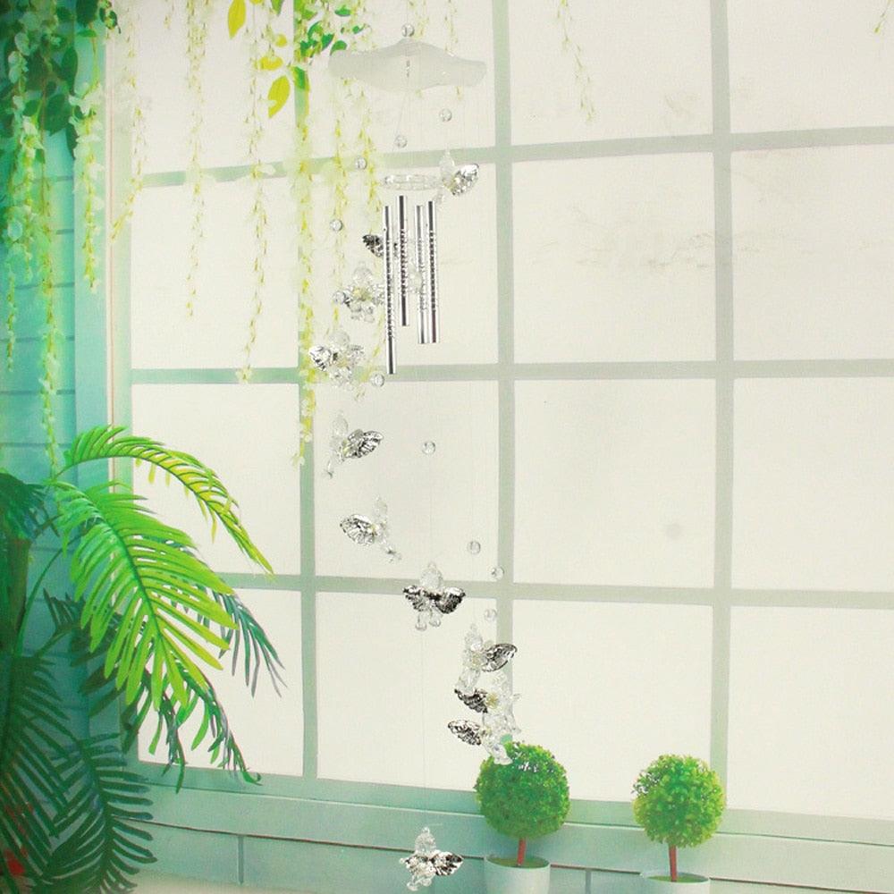 Butterfly Metal Wind Chime Garden Decor
