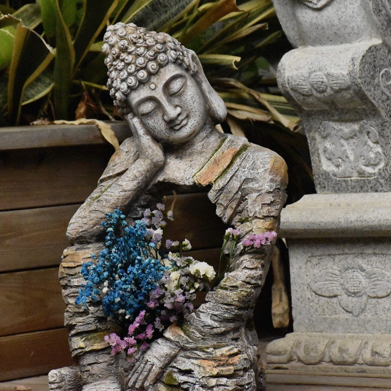 Resin Zen Buddha Garden Statue