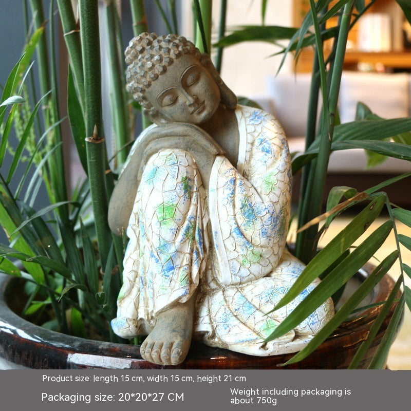 Resin Zen Buddha Garden Statue