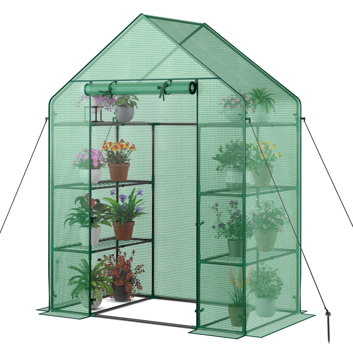 Portable 4-Tier Walk-In Plant Greenhouse