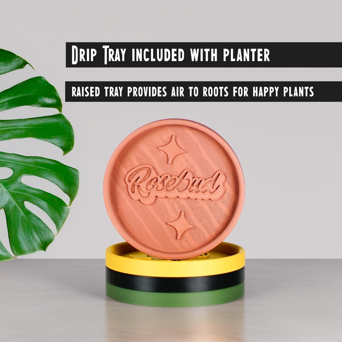 Mid-Century Ribbed 3D Printed Planter