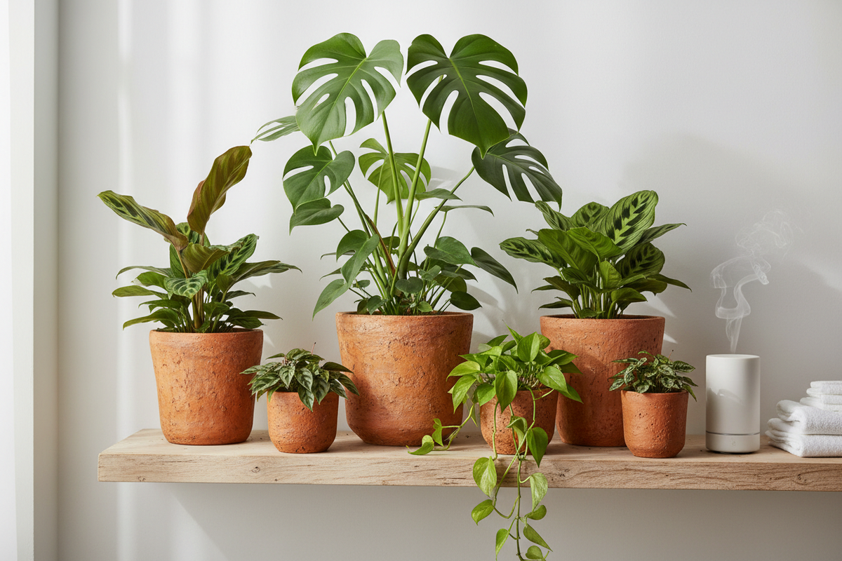 Black and Terracotta Eco Plant Pots