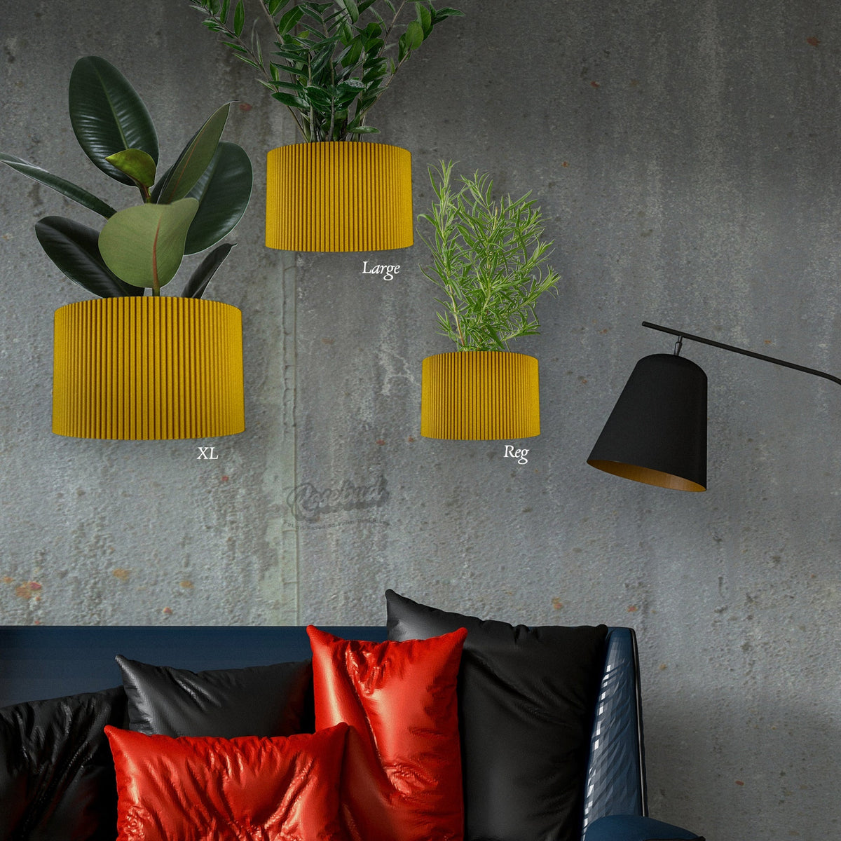 Ribbed Decorative Wall Planter
