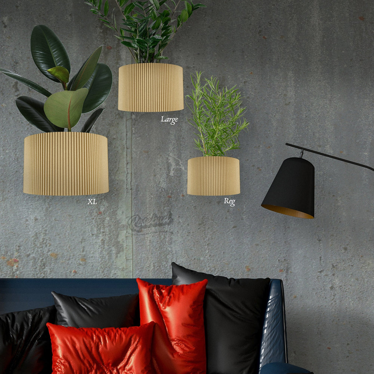 Ribbed Decorative Wall Planter