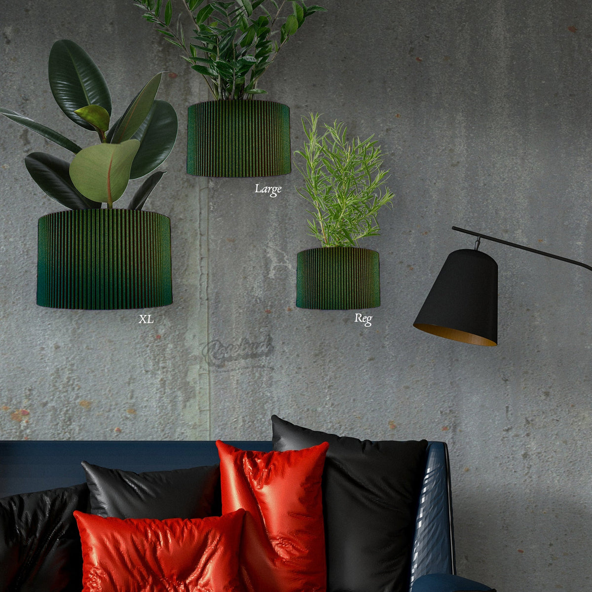 Ribbed Decorative Wall Planter